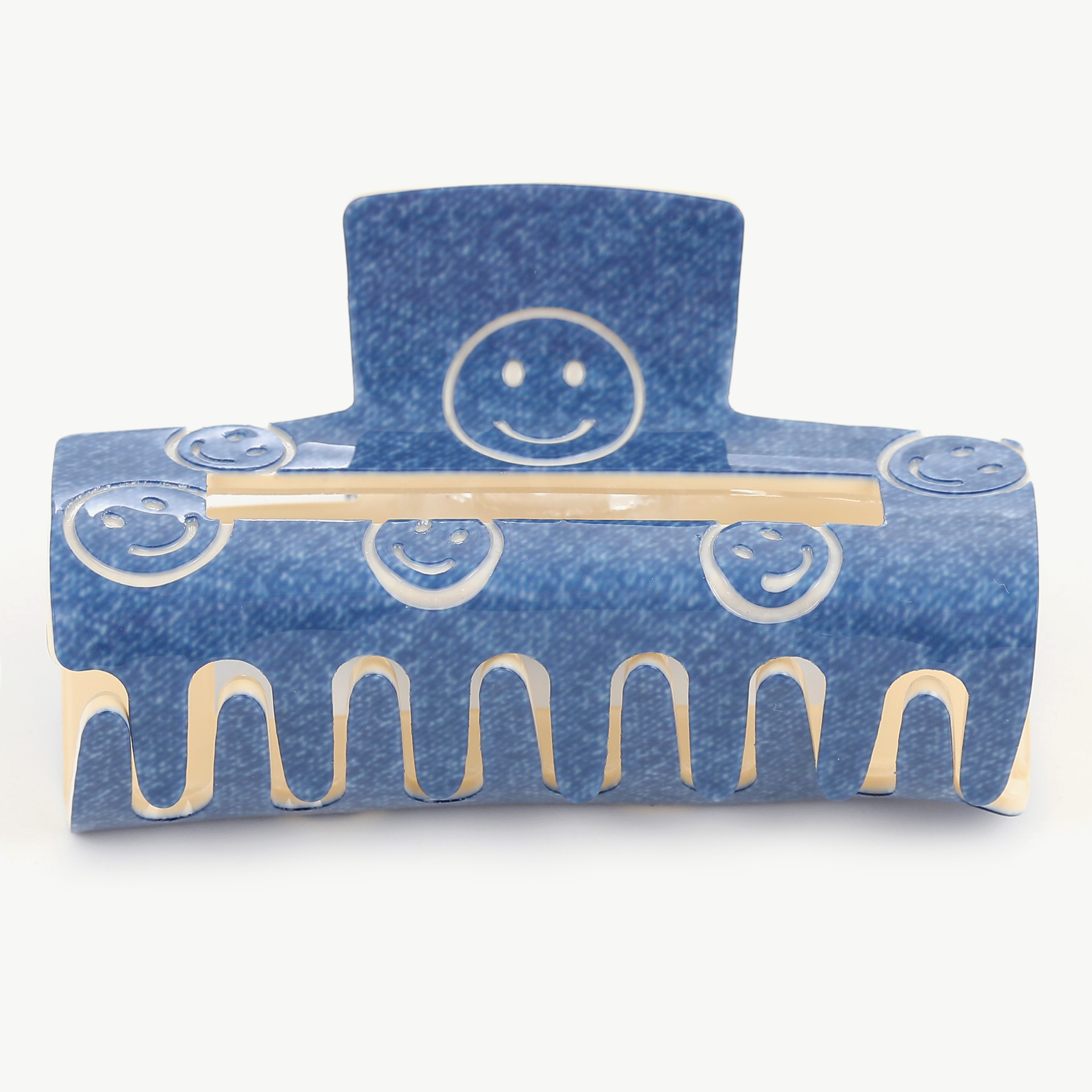 Mittelgroße Smiley-Haarspange