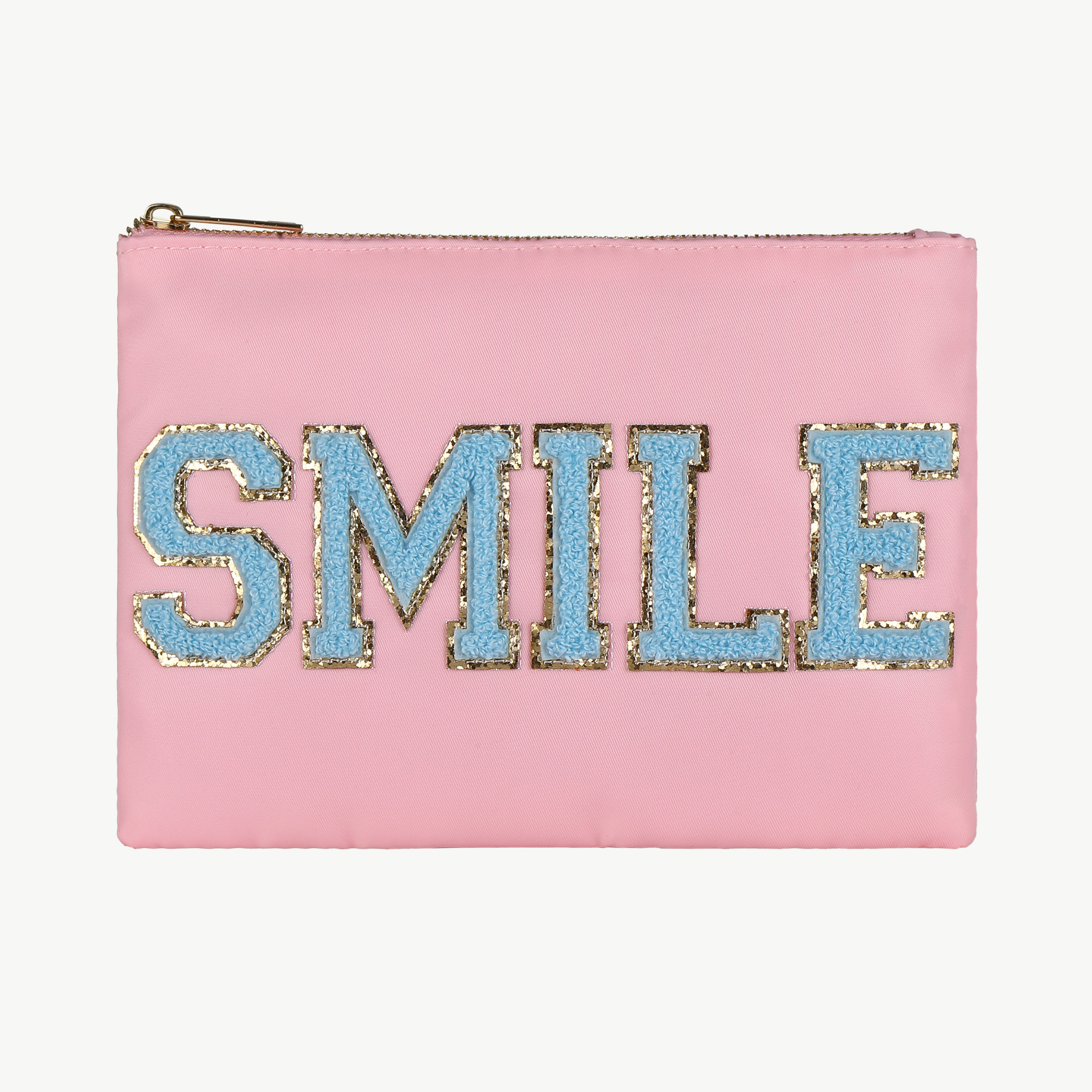 Kosmetiktasche mit Buchstabenmuster