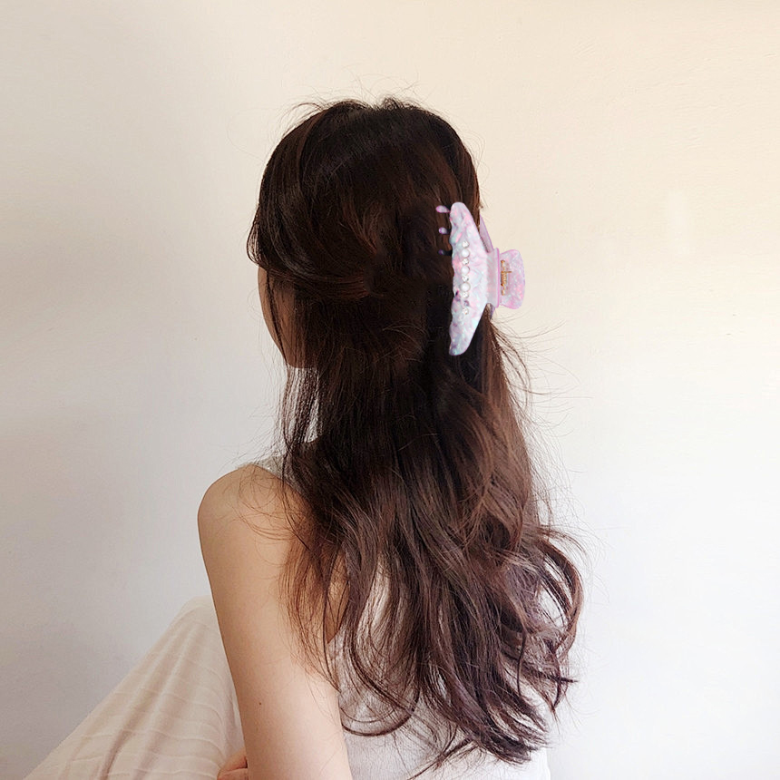 Bananen Haarnadel mit Diamanten und Perlen