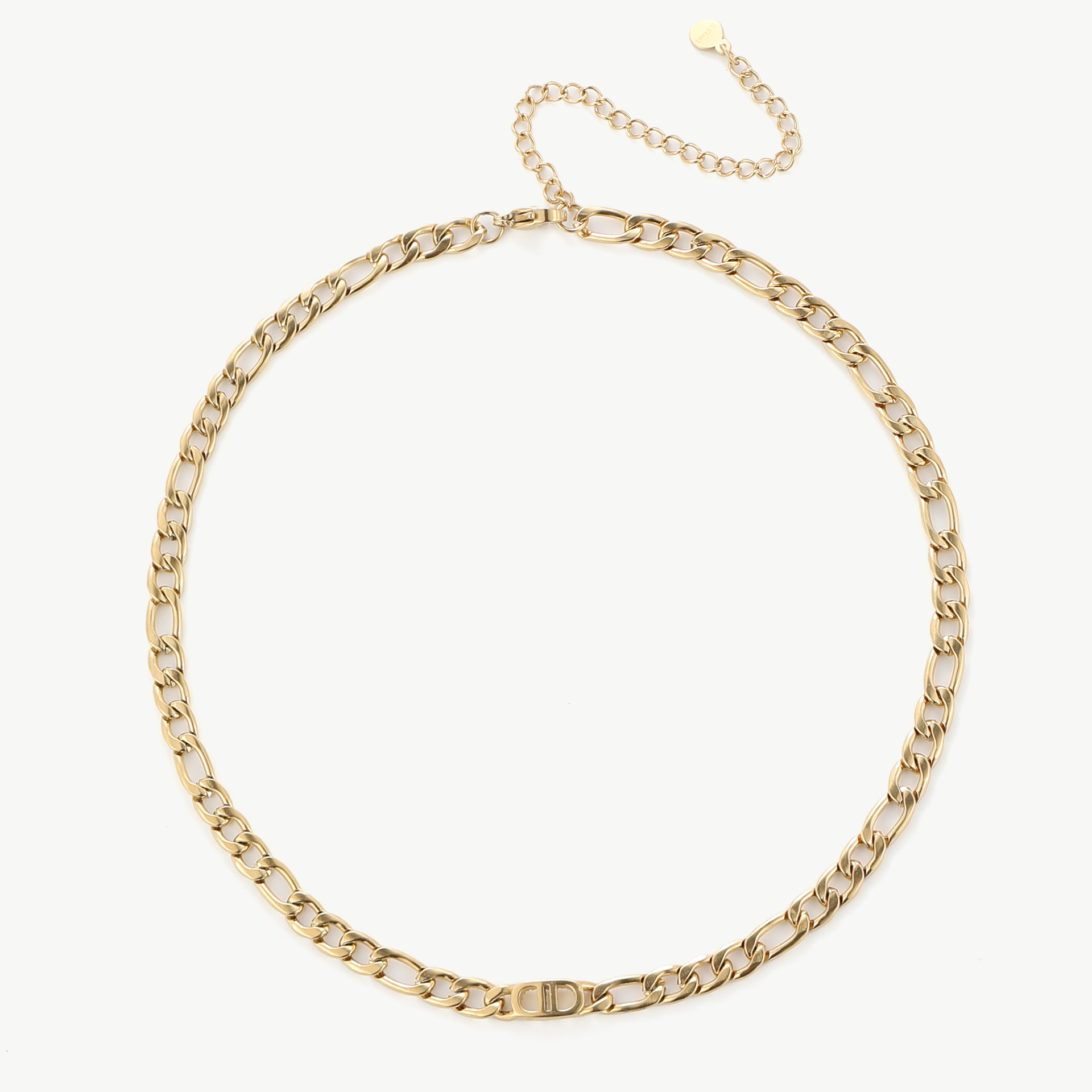 Giuno-Necklace-S-Steel-KTD404-12 Edelstahlkette mit Theta