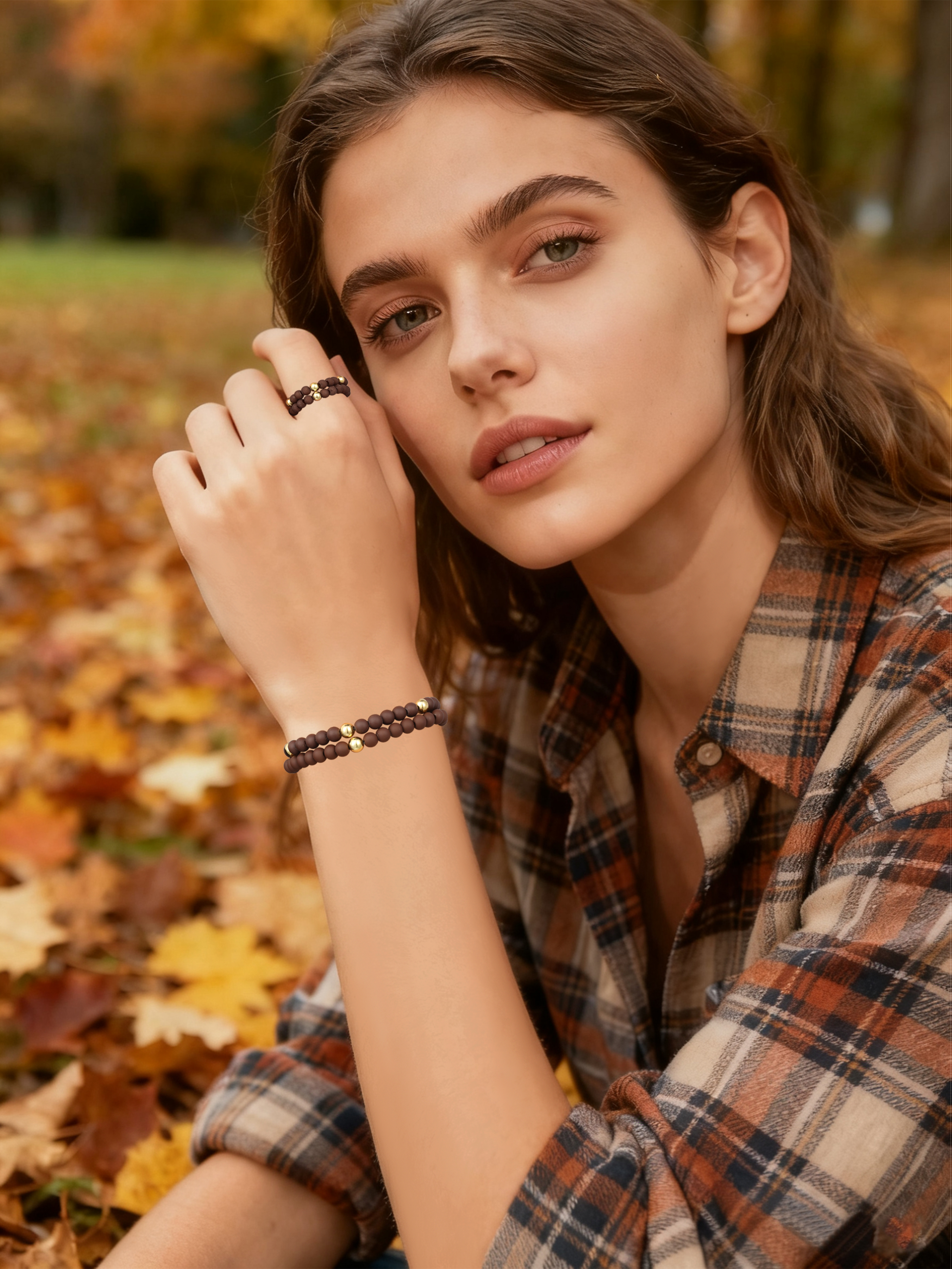 Armband aus Acrylperlen