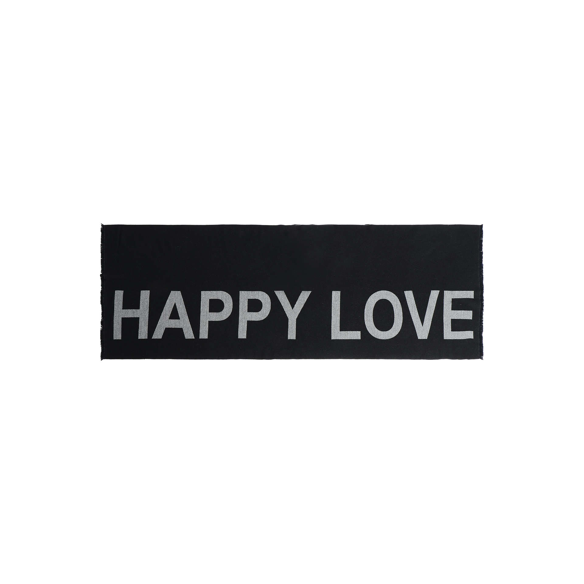 SCHALS MIT SCHRIFTZUG HAPPY